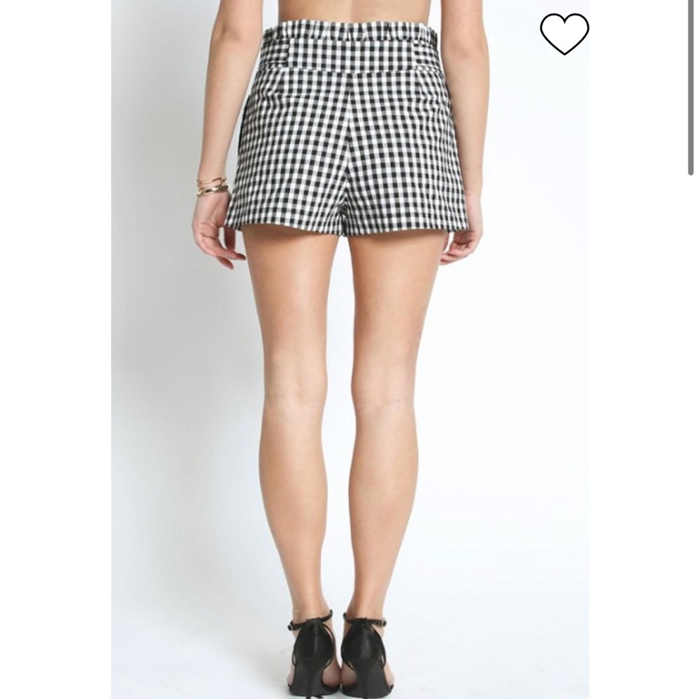 Olivaceous Gingham Shorts - Picture 5 of 13